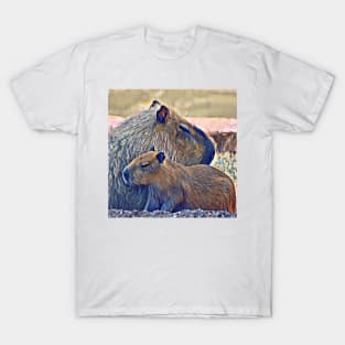 Capybara and pup T-Shirt